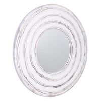 espejo con relieve blanco 80x2