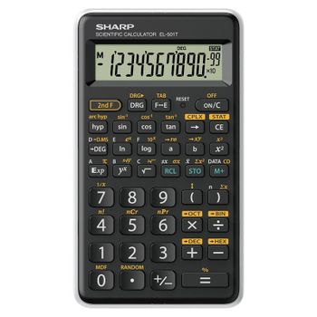 Sharp EL-501T Calculadora Científica 12 Dígitos Blanca