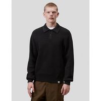carhartt polo camiseta ls miles polo black para hombre