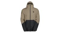 chaqueta impermeable scott explorair light 2 5l beige negro para hombre