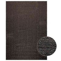 alfombra zizur apariencia yute interior exterior antracita vidaxl