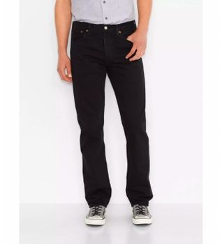 Levi's para hombre. 00501-0165 Jeans 501 Original negro (34/32), Casual, Algodón, Denim, Sostenible