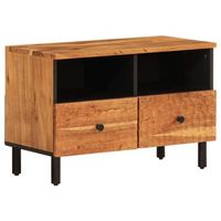 mueble de tv madera maciza de acacia 70x33x46 cm vidaxl