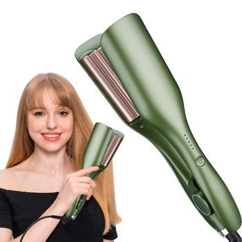 Moldeador De Pelo Rz005. 80w. Temperatura De 130 A 210 Grados. 6x5x25 Cm. Color: Verde