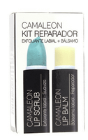 camaleon kit reparador scrub melon  balsamo exfoliantelabial 4 gr