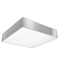 lampara de techo gris cloruro de polivinilo alt 11 cm