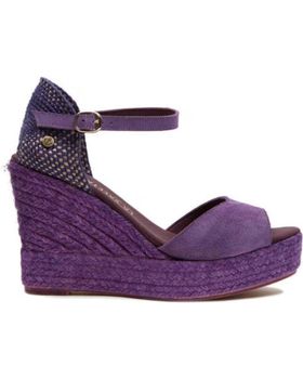 de LA VALETA LA VALETA CHARLENE PEEP TOE MORADO
