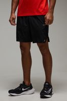 pantalon corto man active de tela elastico perforado negro