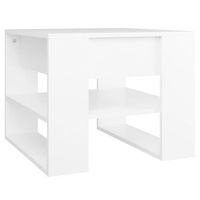 mesa de centrormesa auxiliarrmesa de cafe madera contrachapada blanco 555x55x45 cm