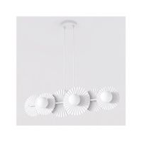 lampara de techo drino blanco 6 luces