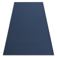 alfombra con refuerzo de goma rumba 1390 un solo color azul oscuro 150x200 cm