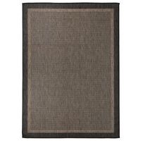 alfombra de exterior de tejido plano marron oscuro 200x280 cm vidaxl