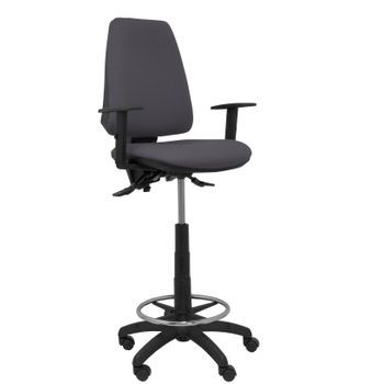 Taburete Elche S Bali Gris Oscuro Brazos Regulables