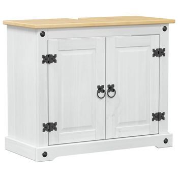 Armario De Lavabo | Mueble De Lavabo 73 X 33 X 60 Cm Madera De Pino Macizo