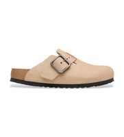 birkenstock para hombre 1031573 sandalias de piel boston wire buckle ajuste estrecho arena 42 beige plano nobuck hebilla casual