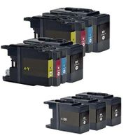 compatible multipack brother mfc-j6710d printer ink cartridges 11 pack -lc1240bk