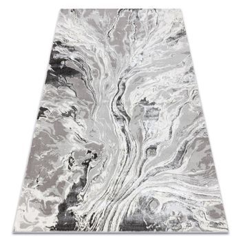 Bliss Z162bz253 Alfombra Gris / Crema - Abstracción, Moderna, Estruct 80x150 Cm