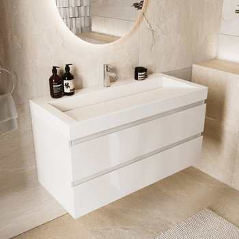 Mueble De Baño Zarivo 60 Cm - Blanco Brillante Lomazoo