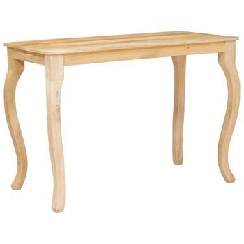 Mesa De Café - Mesa De Centro - Mesa Baja Marrón 110 X 55 X 77 Cm Madera De Mango Maciza