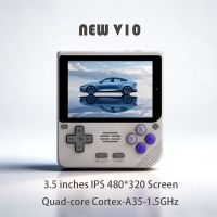 nueva consola de juegos retro portatil v10 con pantalla ips oca hd de 35 pulgadas y resolucion 480320 sistema de codigo abierto rk3326 regalo economico para ninos