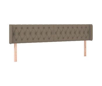 Vidaxl cabecero de tela gris taupe 203x16x78/88 cm