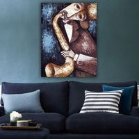 pintura decorativa lienzo 2866747070100 multicolor 70x100 cm