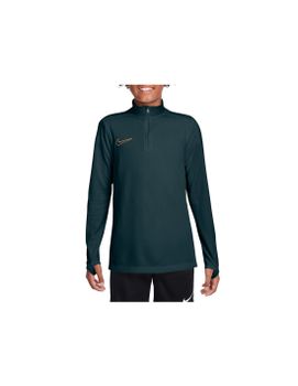 Camiseta de Fútbol Nike Academy Dri-Fit Long-Sleeve 1/4-Zip Drill Infantil Verde