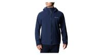 chaqueta impermeable columbia omni tech ampli dry shell azul hombre