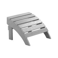 reposapies gris claro de madera plastica resistente a la intemperie estilo moderno jardin adirondack