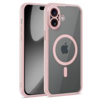 carcasa cool para iphone 17 magnetica borde rosa