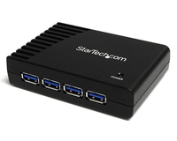 4 port black superspeed usb 30 hub