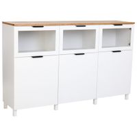 aparador de madera blanco 180x42x114h cm
