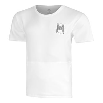 Under Armour Run Anywhere Camiseta de running Hombres - blanco, negro