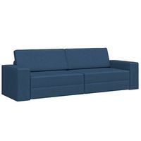 sofa cama azul marino 245 x 78 x 77 cm tela vidaxl