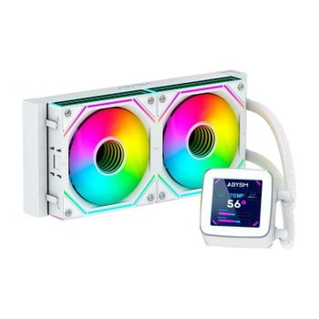 Abysm Gaming Oceanic 240 White Argb Refrigeración Líquida Con Pantalla Lcd De 2.8''