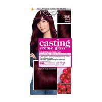 loreal paris casting creme gloss semi-permanent hair dye various shades - 360 black cherry