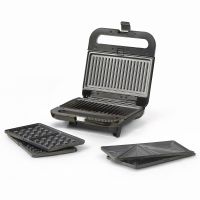 sandwichera ufesa robson 3 en 1 placas intercambiables 850w antiadherente
