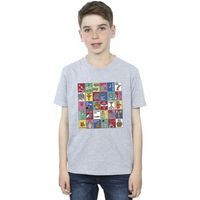 dessins animes tops y camisetas grid squares para nino