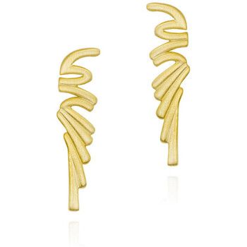 Jorge Revilla Pendientes Pendientes alas de ángel en baño de oro 18k para mujer