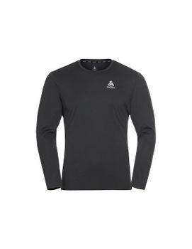 Camiseta de Trail Odlo Crew Neck L/S Zeroweight Chill-Tec Hombre Negro