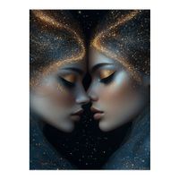 cuadro mujer geminis alu-dibond 15x20 cm