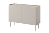 comoda de 2 puertas con pie de metal 120x85 cm