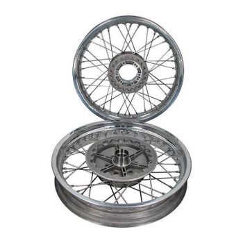 Rueda de radios Moto Guzzi Serie Grossa 18''x2.50 - 18''x3.00 kit completo
