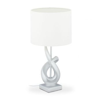 Lámpara De Mesa Moderna Blanca