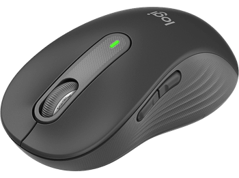 Ratón inalámbrico - Logitech Signature M650, Para manos grandes, Bluetooth-USB, Clics silenciosos, Windows, macOS, Personalizable, Negro