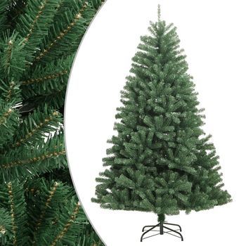 Árbol De Navidad Artificial Con Bisagras Y Soporte Verde 150 Cm Vidaxl