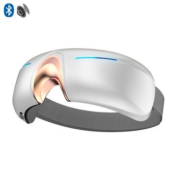 Masajeador Ocular Con 5 Modos: Protección Ocular, Vibración, Descompresión, Reposo Y Libre. Reproducción De Música Bluetooth. 21x12x8 Cm. Color: Blanco