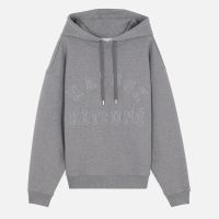 maison kitsune varsity cotton-jersey hoodie - s