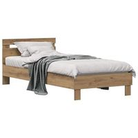 estructura de cama roble artisan 985 x 200 cm vidaxl