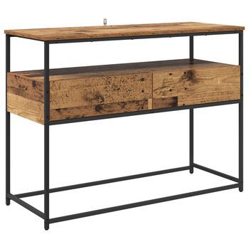 Mesa Consola Madera Envejecida 100 X 40 X 75 Cm Vidaxl